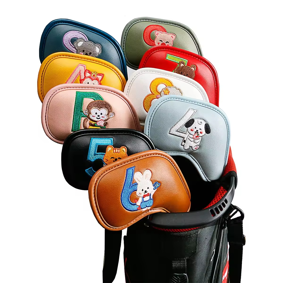 9 Peças de Capas de Ferro de G - Golf Equipment Storage avaliação e preço